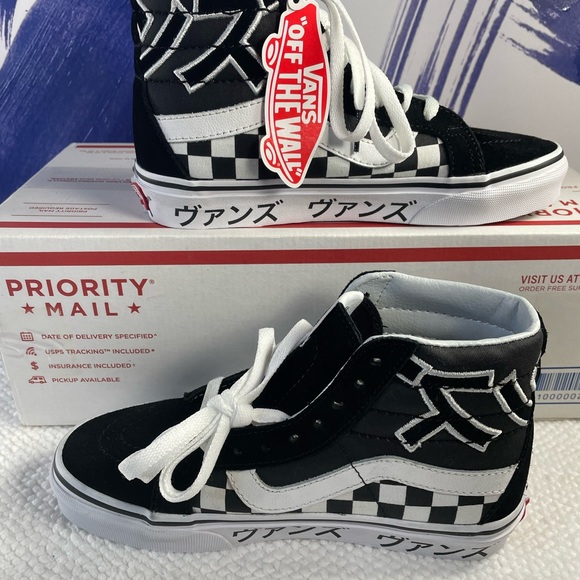 Vans Sk8-Hi Japanese Checkerboard skating shoes - Picture 9 of 12